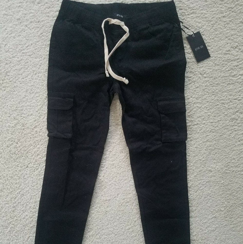 Fashion Nova Black Cargo Pants